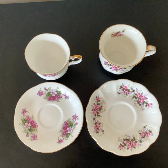 Tea Cup & Saucer Set of two. Fine Bone China Floral Royal Ascot - Picture 4 of 9